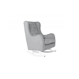 Il Tutto Bambino Claudia Rocking Chair + Ottoman French Grey/White Legs image 1