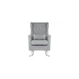 Il Tutto Bambino Claudia Rocking Chair + Ottoman French Grey/White Legs image 3