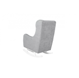Il Tutto Bambino Claudia Rocking Chair + Ottoman French Grey/White Legs image 5