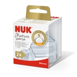 NUK Nature Sense Teat - 0-6 Months - Small - 2 Pack image 0