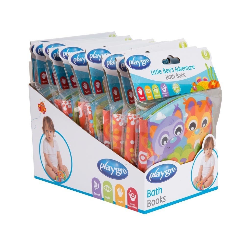 Playgro Bath Book Assorted Bath & Water Toys Baby Bunting AU