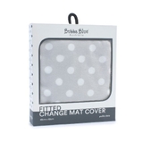 Bubba Blue Polka Dots Change Pad Cover Grey image 0