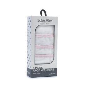 Bubba Blue Polka Dots Wash Cloth Pink 3 Pack