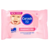 Curash Baby Wipes Fragrance Free 20 Pack image 0