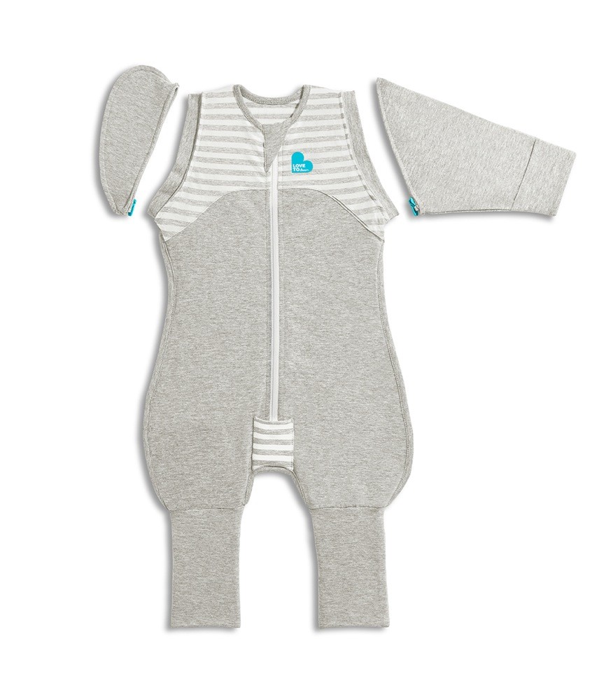 Love To Dream Swaddle Up Transition Suit 1.0 Tog Grey Medium Swaddles