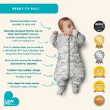 Love To Dream Swaddle Up Transition Suit 1.0 Tog Grey Large image 2