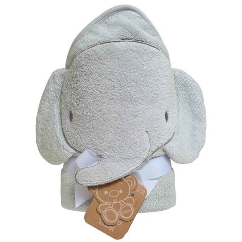 Playgro Home Hooded Towel Elephant Grey image 0 Large Image