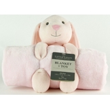 The Little Linen Company Plush Blanket & Toy Bunny image 0