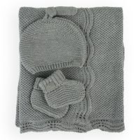 Little Bamboo Knit Gift Set Grey Marle image 0 Large Image