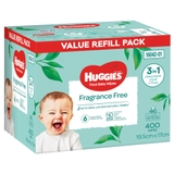 Huggies Wipes Fragrance Free 400 Pack image 0
