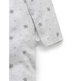 Purebaby Zip Growsuit Grey Leaf image 1