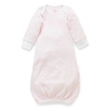 Purebaby Sleepsuit Pink Melange Stripe image 0