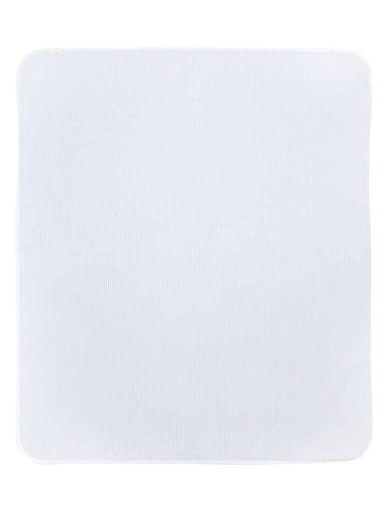 Purebaby Bunny Rug Blue Melange Stripe Pram & Baby Bunting AU