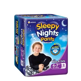 Babylove Sleepy Nights Overnight Pants Sizes 4-7 Years