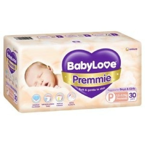 Babylove Nappies Premmie Size 30 Pack image 0 Large Image