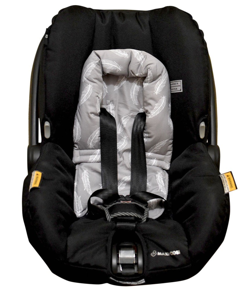 Bambella Infant Head Support Grey Feathers Baby Bunting NZ