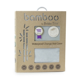 Bubba Blue Grey Bamboo Waterproof Change Pad Cover