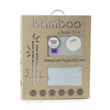 Bubba Blue Grey Bamboo Waterproof Change Pad Cover image 0