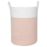 Living Textiles Cotton Rope Hamper Blush (Online Only) image 0