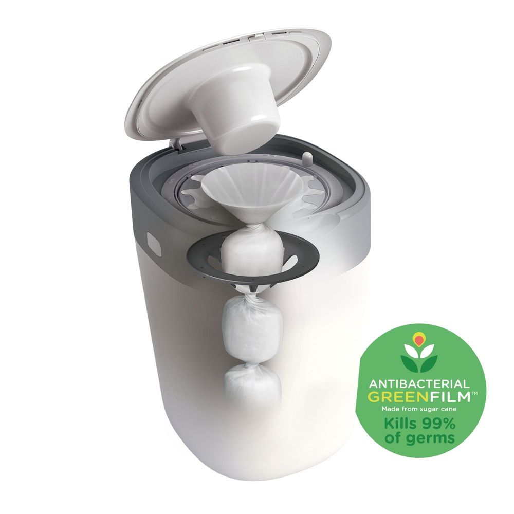 Tommee Tippee - Twist and Click Advanced Nappy Bin - White