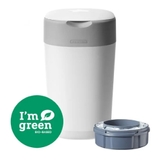 Tommee Tippee Twist & Click Nappy Disposal Unit - Cotton White image 2