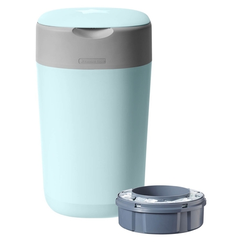 Tommee Tippee Twist & Click Nappy Disposal Unit - Cloud Blue image 0 Large Image