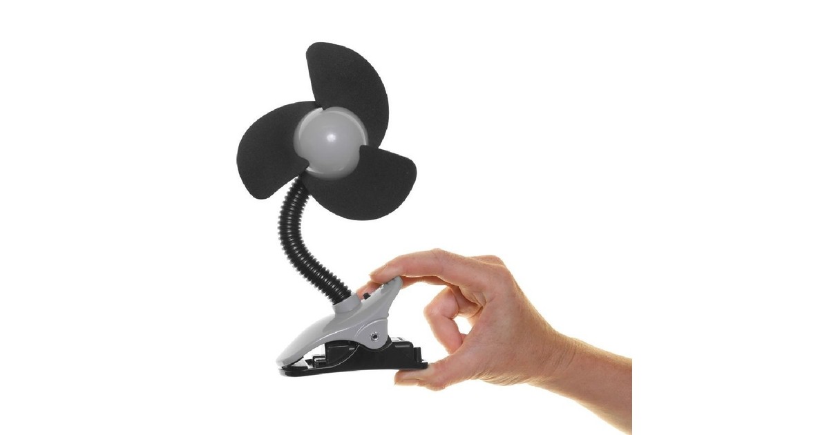 Dreambaby EZY-Fit Clip-On Fan Black/Grey | Baby Bunting AU