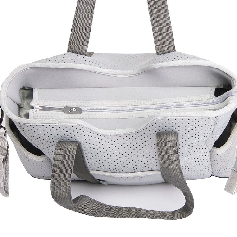 Great Expectations Lulu Satchel Nappy Bag - Grey | Nappy Bags | Baby ...