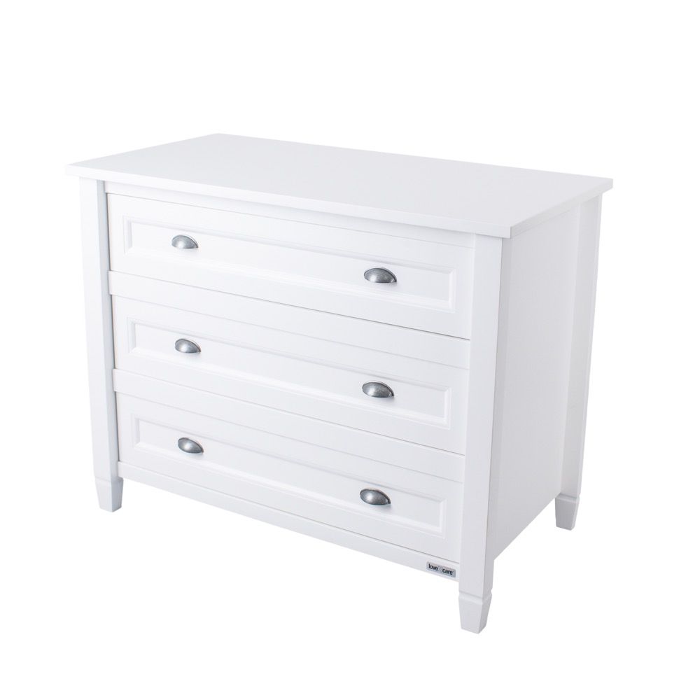 Love N Care Everly Drawer Chest White Drawers Baby Bunting AU