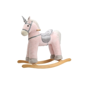 Babylo Rocking Horse With Sound Unicorn Pink