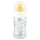 Chicco Well Being Glass Bottle Slow Flow Latex Teat 150ml image 1
