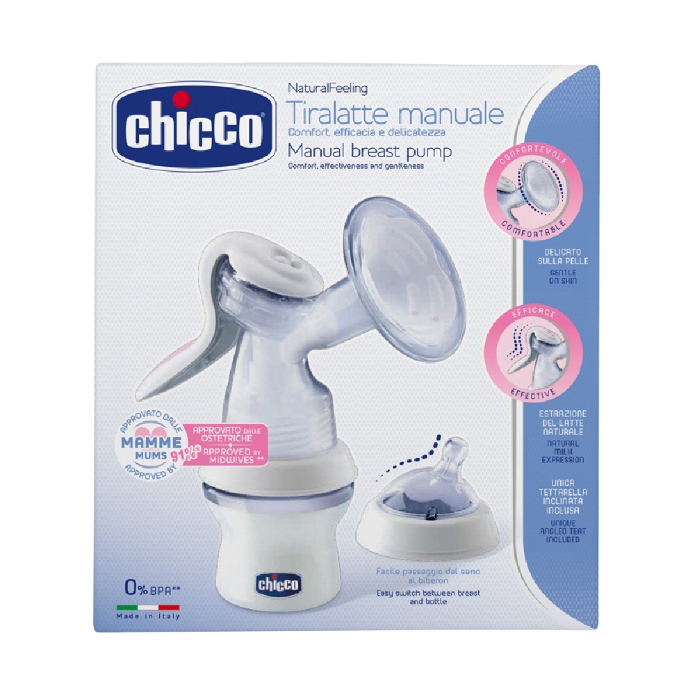 Chicco Natural Feeling Manual Breast Pump Manual Baby Bunting AU