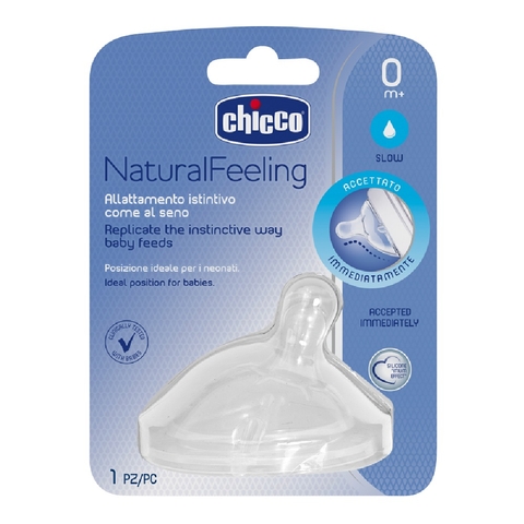 Chicco Natural Feeling Teat - 0month+ Regular Flow image 0 Large Image