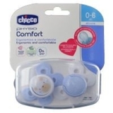 Chicco Physio Comfort Soother 0-6 Months 2 Pack Blue image 0