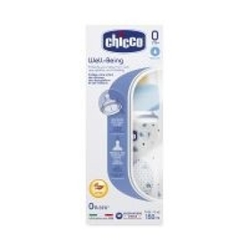 Chicco Well Being Bottle with Latex 0 Months+ Teat 150ml Boy
