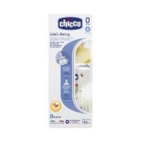 Chicco Well Being Bottle with Latex 0 Months+ Teat 150ml Unisex image 0 Large Image