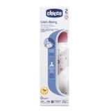 Chicco Well Being Bottle with Latex 2 Months+ Teat 250ml Girl image 0