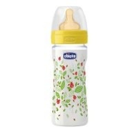 Chicco Well Being Bottle with Latex 2 Months+ Teat 250ml Unisex