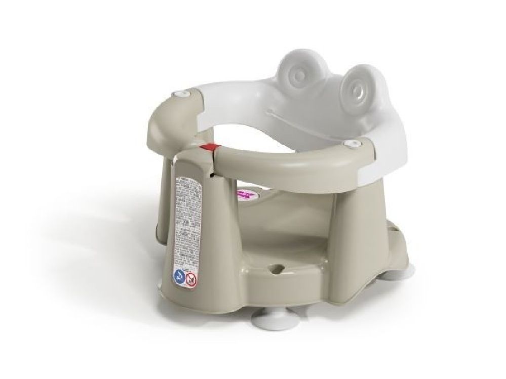 Ok Baby Crab Opening Bath Seat - Taupe | Bath Stands | Baby Bunting AU
