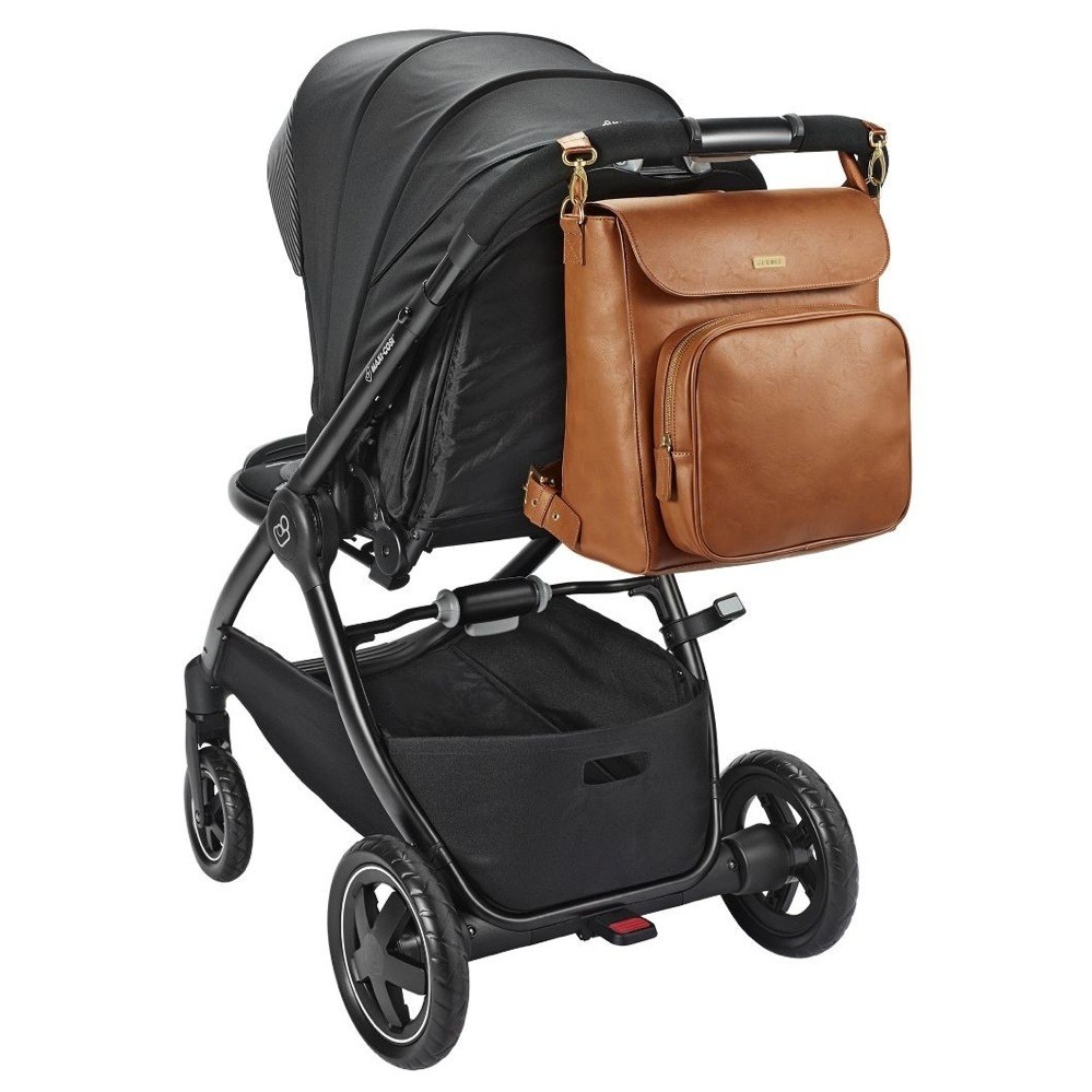 vegan leather nappy bag