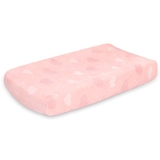 4Baby Change Pad Cover Velour Pink Heart image 1