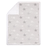 4Baby Velour Blanket Grey Star image 1