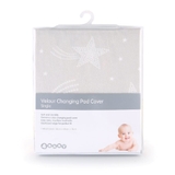 4Baby Change Pad Cover Velour Grey Star image 0