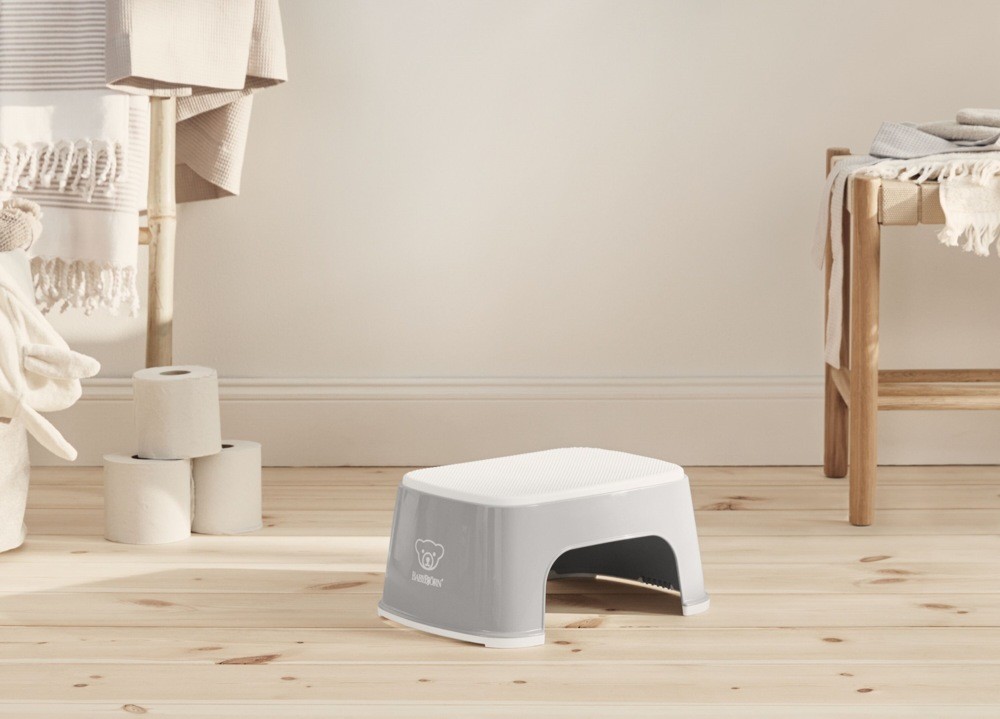 BabyBjorn Step Stool Grey Step Stools Baby Bunting AU