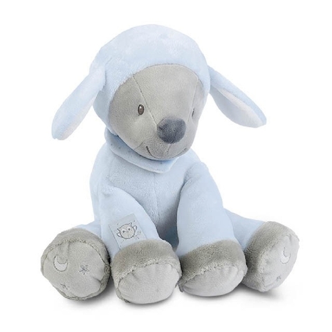 Nattou Cuddly Sam The Sheep Blue/Grey image 0 Large Image