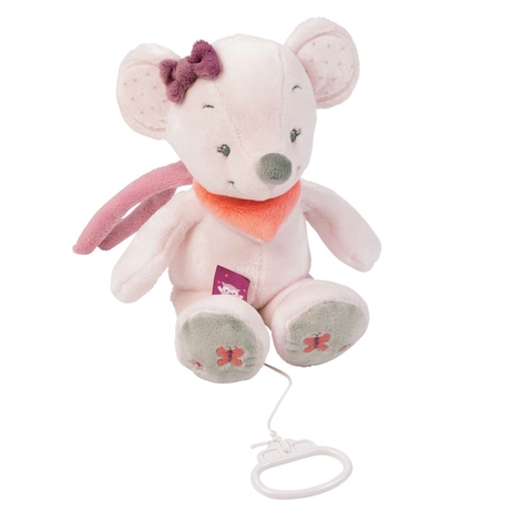 Nattou Musical Valentine The Mouse Pink/Grey image 0 Large Image