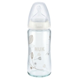NUK First Choice Plus Bottle - Glass - 240ml - 0-6Months - Assorted image 2