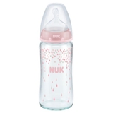 NUK First Choice Plus Bottle - Glass - 240ml - 0-6Months - Assorted image 3
