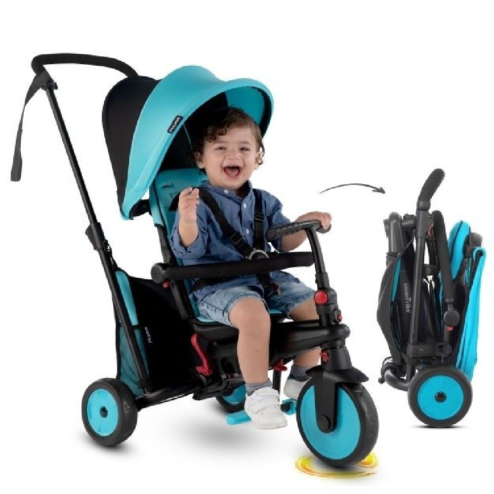 SmarTrike STR3 Plus 6 in 1 Folding Trike - Blue | Trikes, Cars & Rockers | Baby Bunting AU