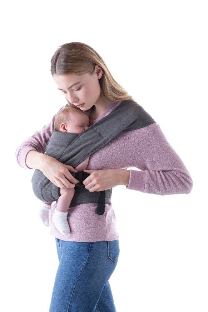 Ergobaby Embrace Newborn Baby Carrier Heather Grey Baby Bunting AU